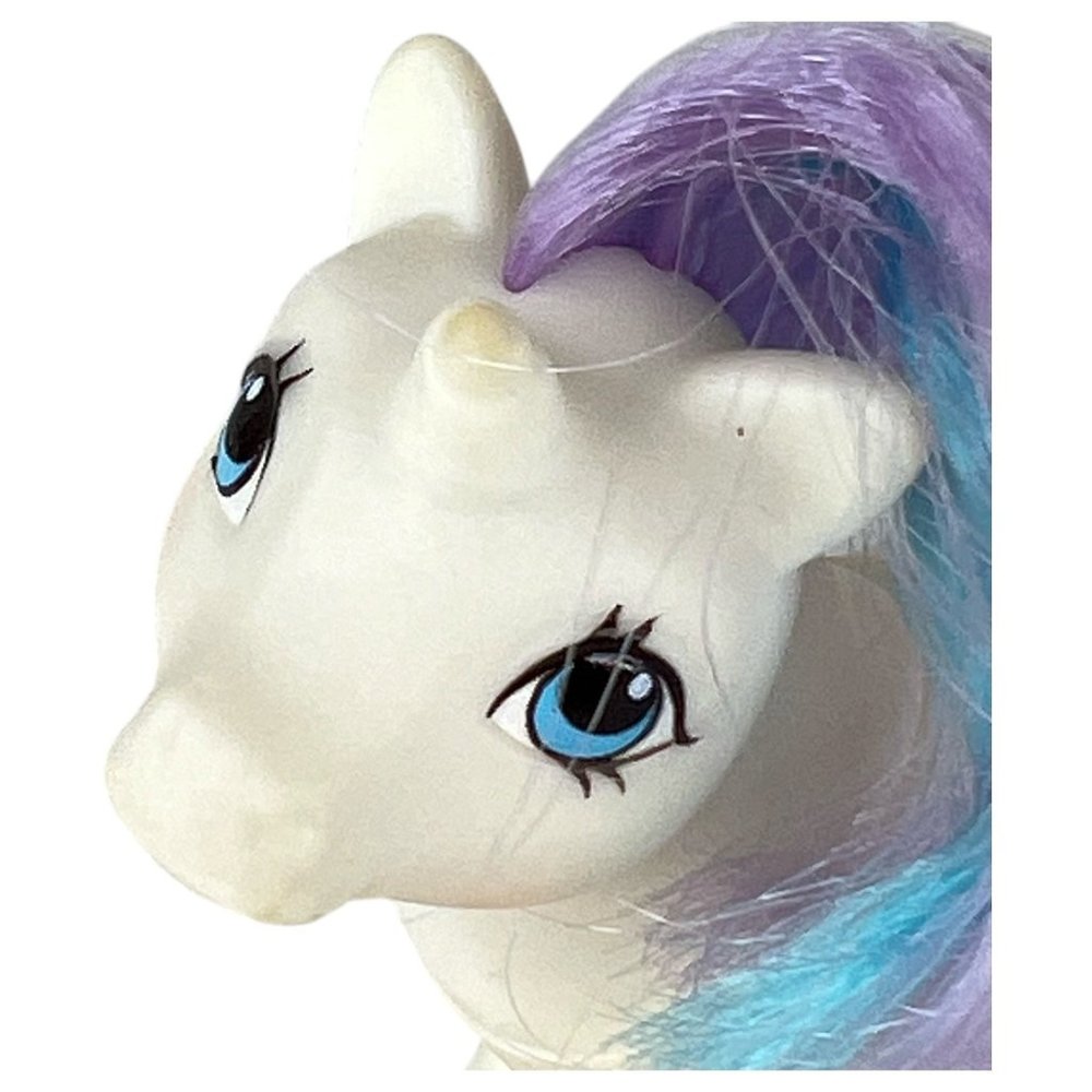 VTG 1984 Hasbro My Little Pony G1 Baby Glory Unicorn With Purple & Blue Hair - Picture 3 of 12